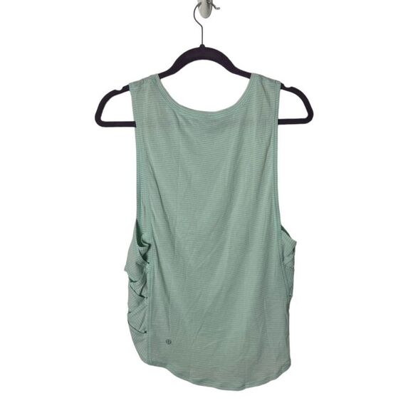Lululemon Var-City Muscle Tank Top Women’s Size Medium Heathered Sea Mist Criss - Picture 9 of 10